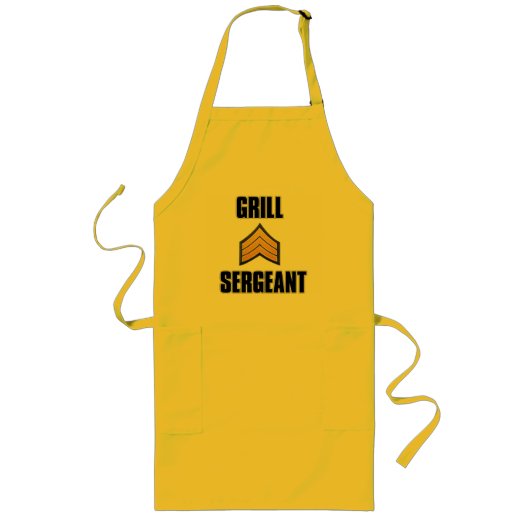 Grill Sergeant Sommer Grillen Grill Kochdesign Lange Schürze (Vorne)