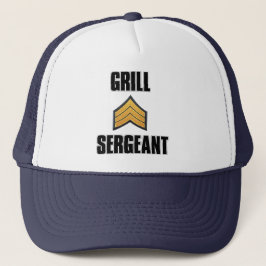 Grill Sergeant Sommer Grillen Grillabend Truckerkappe