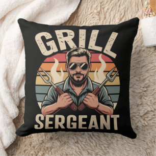 Grill Sergeant Vatertag BBQ Dad Geschenk Kissen