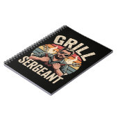 Grill Sergeant Vatertag BBQ Dad Geschenk Notizblock (Linke Seite)