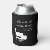 Grill Smoker GRILLEN Cook Geschenk Personalisiert Dosenkühler (Kanne Vorderseite)