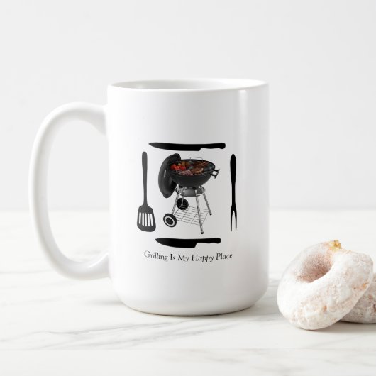 Grill-Tasse Kaffeetasse (Mit Donut)
