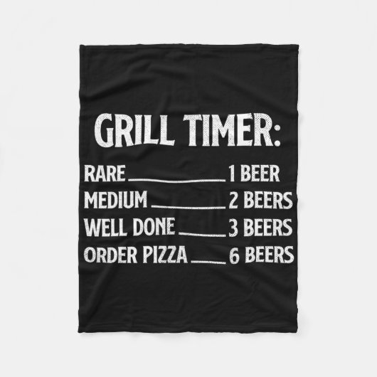 Grill Timer - Bbq Liebhaber Pitmaster Barbecue Gri Fleecedecke (Vorderseite)