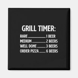 Grill Timer - BBQ-Liebhaber Pitmaster Barbecue-Gri Magnet