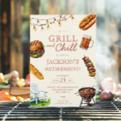Grill und Chill Barbeque GRILLEN Pensionierung Par Einladung