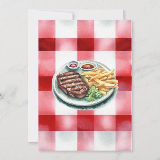 Grill und Chill GRILLEN Party Einladung (Rückseite)