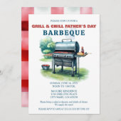 Grill und Chill GRILLEN Party Einladung (Vorne/Hinten)