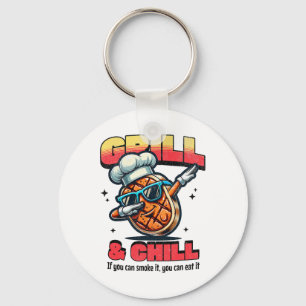 Grill und Chill Lustiger Bbq Dab Gegrillter Steak Schlüsselanhänger