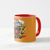 Grill und Chill & Lustiger BBQ Tasse (VorderseiteRechts)