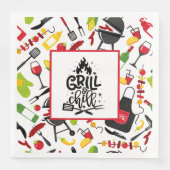 Grill und Kill Serviette (Vorderseite)