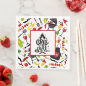 Grill und Kill Serviette (Beispiel)