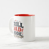 Grill-Vater-Modus Zweifarbige Tasse (Vorderseite Links)