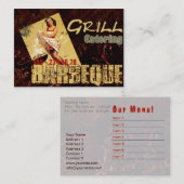 Grill - Visitenkarte (Vorne/Hinten)