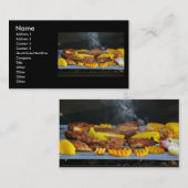 Grill-Visitenkarte Visitenkarte (Vorne/Hinten)