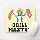 Grill-Vorlagencowboy Mousepad (Mit Mouse)