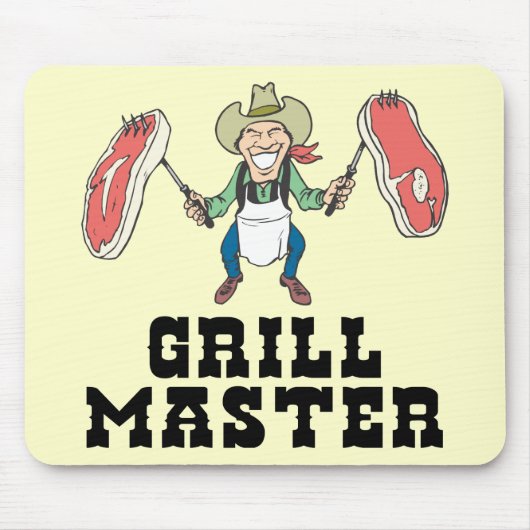 Grill-Vorlagencowboy Mousepad (Vorne)
