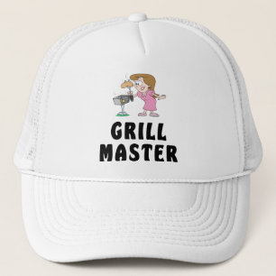Grill-Vorlagenfrau Truckerkappe