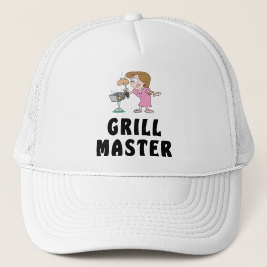 Grill-Vorlagenfrau Truckerkappe (Vorderseite)