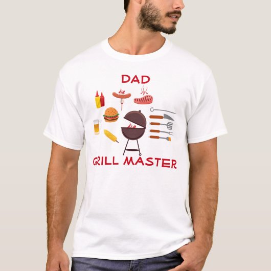 Grill-Vorlagengrill-Entwurf T-Shirt (Vorderseite)