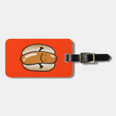 Grill-Würstchenwurst Gepäckanhänger (Vorderseite horizontal)