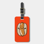 Grill-Würstchenwurst Gepäckanhänger (Vorderseite vertikal)