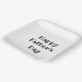 Grillabend am Vatertag Schwarz-weiße Teller (Gewinkelt)