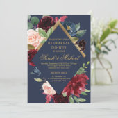 Grillabend mit blühender Probe Einladung (Stehend Vorderseite)