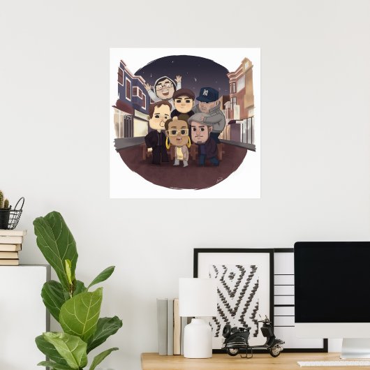 Grillade Poster (Heimbüro)