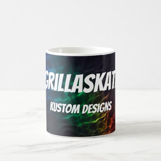 GrillaSkate Kustom Design 001B Ripples Tasse (Mittel)
