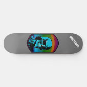 GrillaSkate Kustom Design 002A Skull Skateboard (Horizontal)