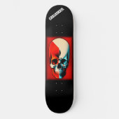 GrillaSkate Kustom Design 003A Skull Skateboard (Vorderseite)