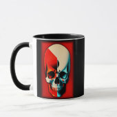 GrillaSkate Kustom Design 003B Skull-Tasse Tasse (Links)