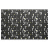 Grillausrüstung Sommer BBQ Koch schwarz Stoff (Fat Quarter (45,7 x 55,9 cm))