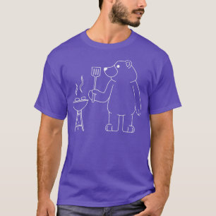Grillbär Funny Barbecue Camper Natur Premium T-Shirt
