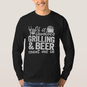 Grillbiere zählen mich in der Schweinefleischrube T-Shirt