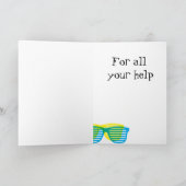 Grillbrille-Grußkarte Dankeskarte (Innenseite)