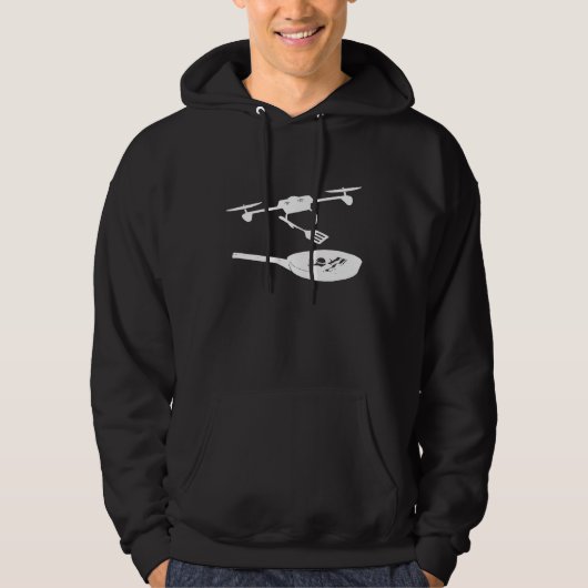 Grilldrone Koch Kochen Hoodie (Vorderseite)