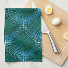 Grille aus grönem Zyan, aufgeblasen oder puffert Geschirrtuch