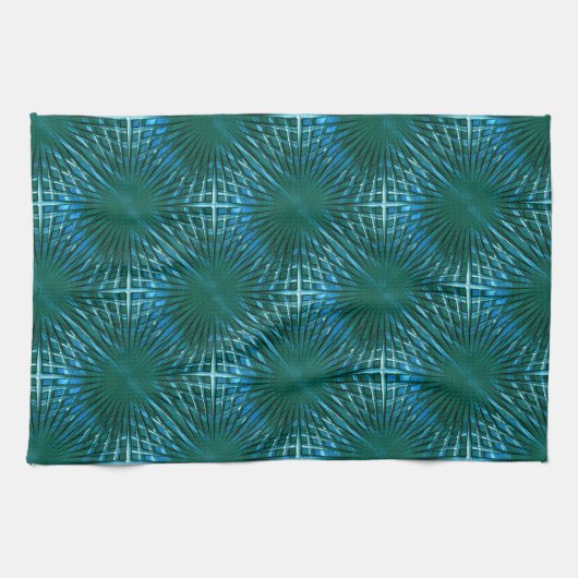 Grille aus grönem Zyan, aufgeblasen oder puffert Geschirrtuch (Horizontal)