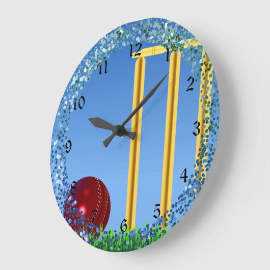 Grille, Ball und Ball Große Wanduhr (Winkel)