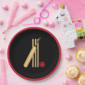 Grille, Schlecht, Fledermaus und Ball Pappteller (Party)