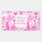 Grillecore, rosa und rosa Modedesign Banner (Horizontal)