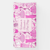 Grillecore, rosa und rosa Modedesign Banner (Vertikal)