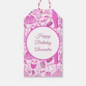 Grillecore, rosa und rosa Modedesign Geschenkanhänger (Vorderseite)