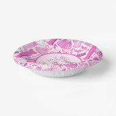 Grillecore, rosa und rosa Modedesign Pappteller (Gewinkelt)