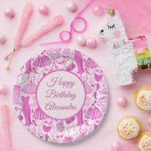 Grillecore, rosa und rosa Modedesign Pappteller (Party)