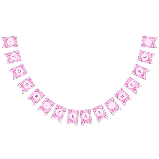 Grillecore, rosa und rosa Modedesign Wimpelkette (Alle)