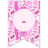 Grillecore, rosa und rosa Modedesign Wimpelkette (Erste Fahne)