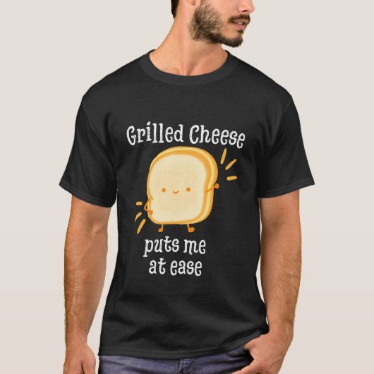 Grilled Cheese Cheesey Comfort Food Sandwich T-Shirt (Vorderseite)