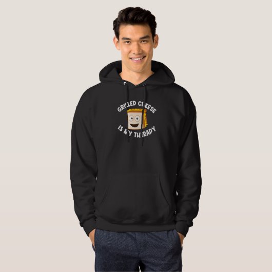 Grilled Cheese Designs Men Women Grilling Foodie Hoodie (Vorne ganz)
